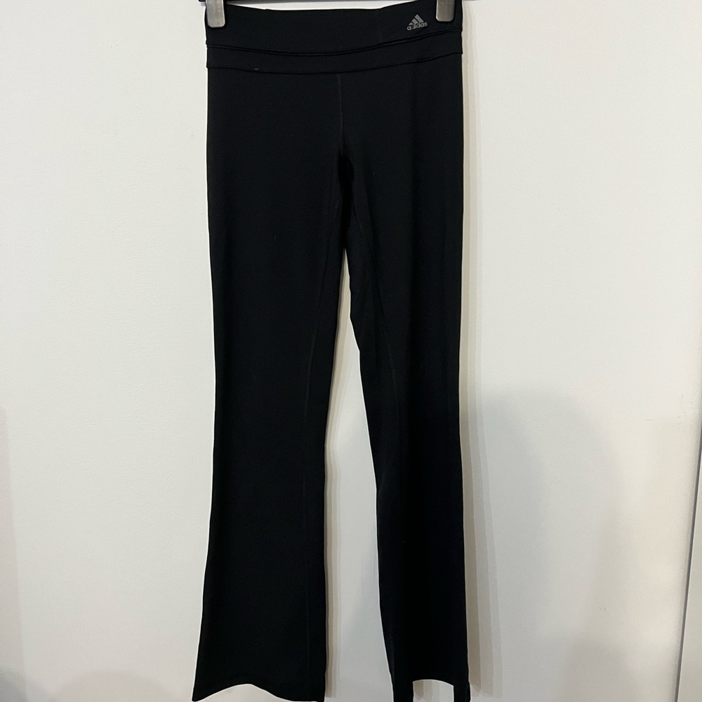 New Adidas Climalite Stetchy Sports Athletic Pants Black XS